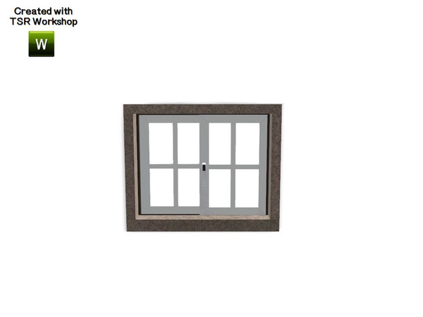 Sims 3 — Aline Window Dormer Single 2x1 by Trustime — Recolorable window from Aline build set. By Trustime