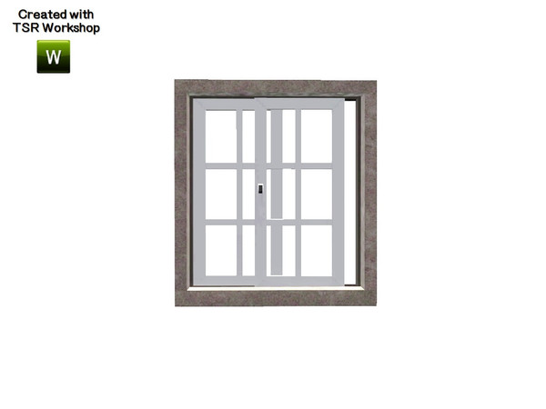 Sims 3 — Aline Window Counter Opened Single 2x1 by Trustime — Recolorable window from Aline build set. By Trustime