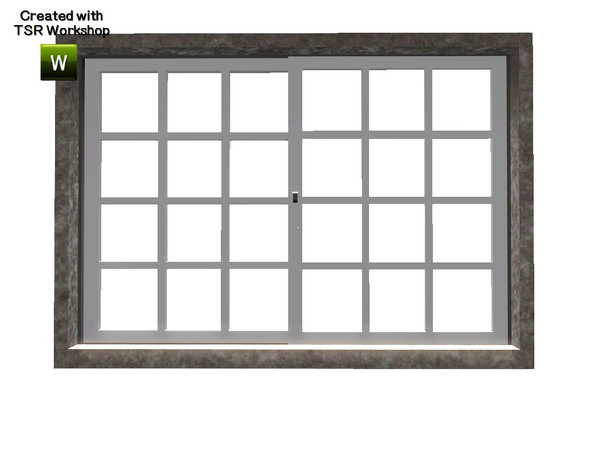 Sims 3 — Aline Window Middle 2x1 by Trustime — Recolorable window from Aline build set. By Trustime