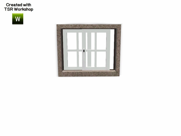 Sims 3 — Aline Window Privat Opened Single 2x1 by Trustime — Recolorable window from Aline build set. By Trustime
