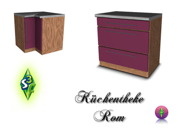 Sims 3 — S3C Roma kitchen counter by ruhrpottbobo — S3C Roma kitchen counter