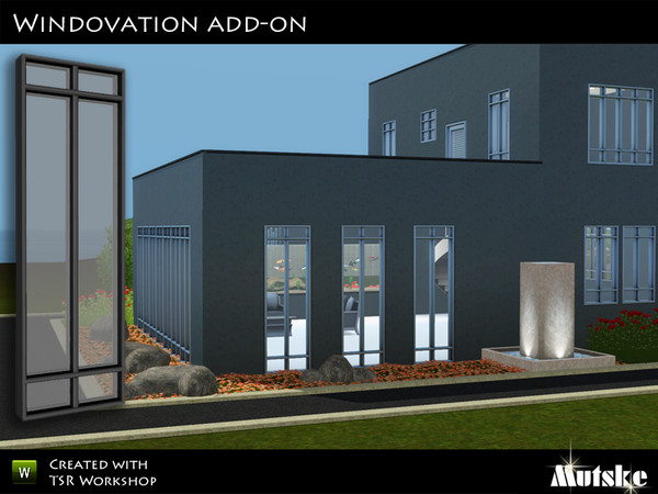 Sims 3 — Windowvation Window Add-on by Mutske — This set is an add-on for the Windowvation window from Late Night. The