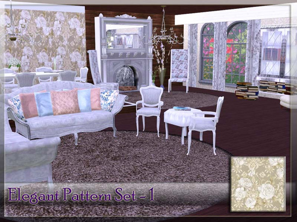 Sims 3 — V | Elegant Pattern Set -1 by vidia — vidiaTSR