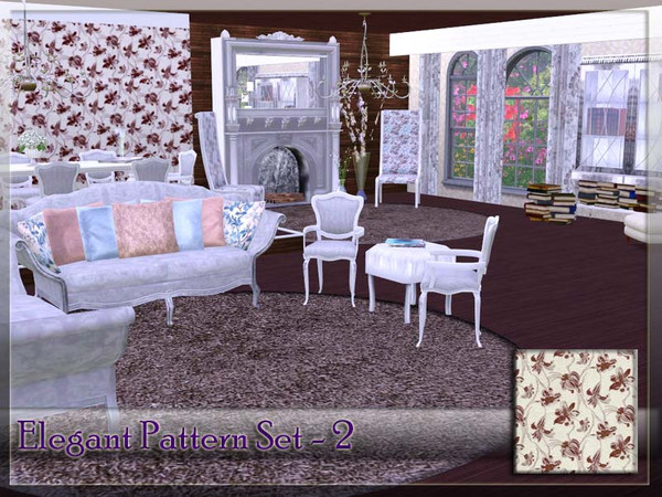 Sims 3 — V | Elegant Pattern Set -2 by vidia — vidiaTSR