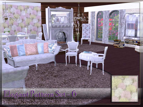 Sims 3 — V | Elegant Pattern Set -6 by vidia — vidiaTSR