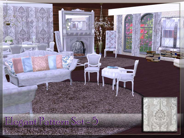 Sims 3 — V | Elegant Pattern Set -5 by vidia — vidiaTSR