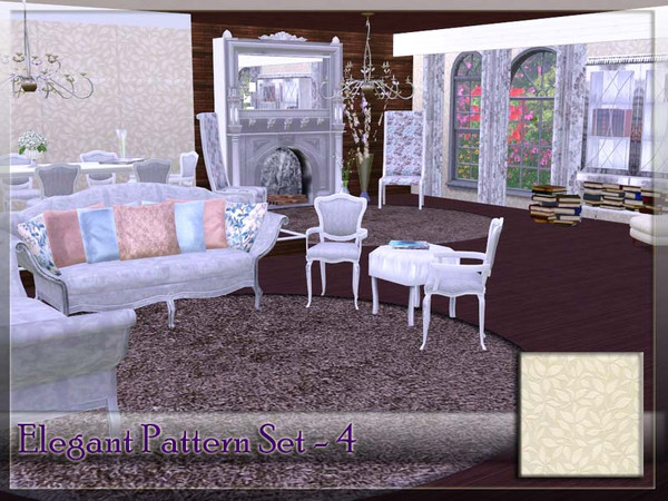 Sims 3 — V | Elegant Pattern Set -4 by vidia — vidiaTSR