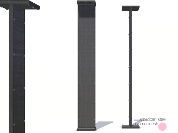 Sims 3 — AS Column Mesh by DOT — American Steel Column Mesh by DOT of The Sims Resource