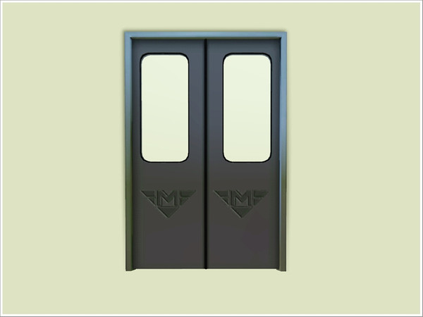 Sims 3 — Metro Door double sliding by Severinka_ — A collection of objects for the urban underground. Large sliding metal
