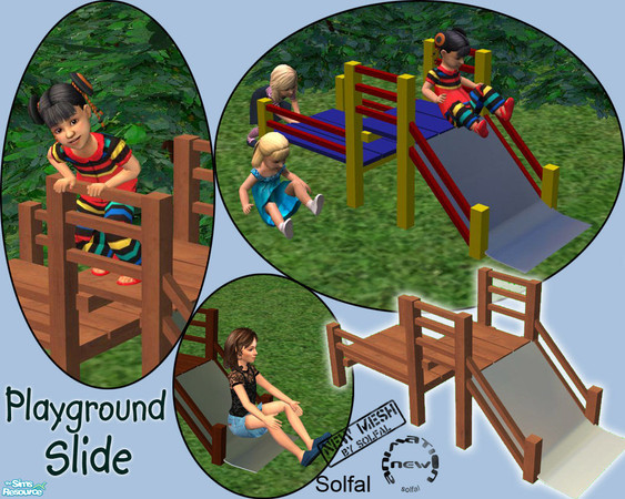 Sims 2 — Playground Slide by solfal — Uppdated 14 nov 2007. Corrected behaviar problems. The toddler will have most fun