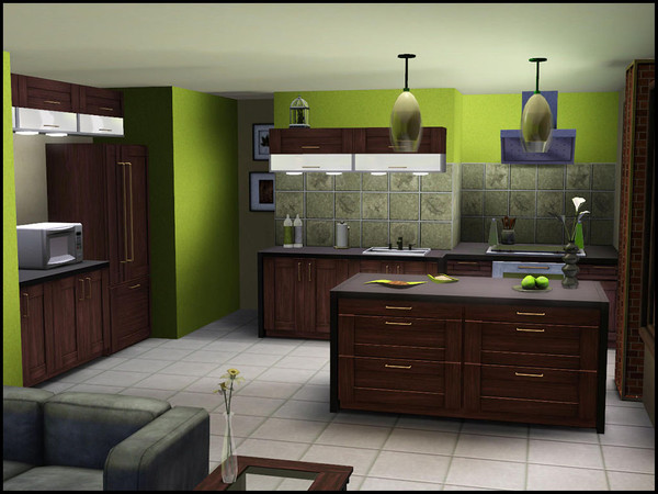 Sims 3 — MVK Kitchen by sim_man123 — A new modern and extremely versatile kitchen design! Featuring clean lines and basic