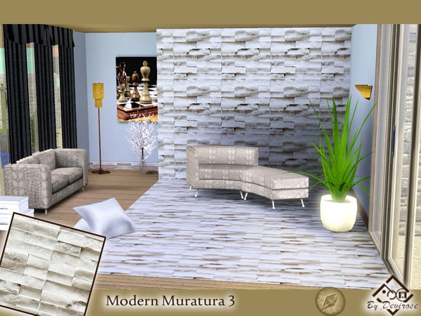 Sims 3 — Modern Muratura 3 by Devirose — Base game compatible,no need EP,create with the tool 'Create a Pattern' of EA :)