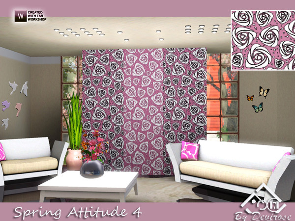 Sims 3 — Spring Attitude 4 by Devirose — Lovely roses-Created with 'Tsr Workshop', no need EP, base game compatible.