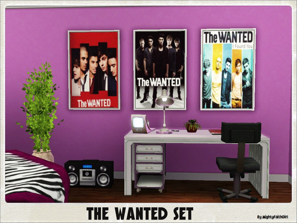 Sims 3 — The Wanted by mightyfaithgirl — This is a Wanted fans dream. This set includes 3 posters of the UKs hunky The