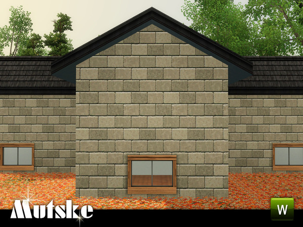 Sims 3 — Bungalow Window Dormer 1x1 by Mutske — Add-on for the Bungalow window from Showtime. 4 Recolorable parts. Made
