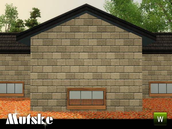 Sims 3 — Bungalow Window Dormer 2x1 by Mutske — Add-on for the Bungalow window from Showtime. 4 Recolorable parts. Made