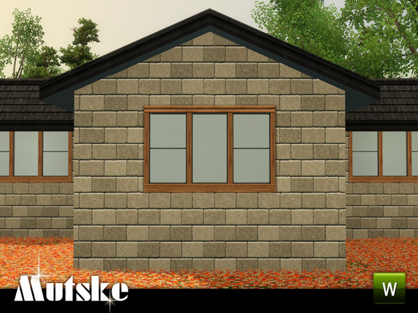 Sims 3 — Bungalow Window Counter 2x1 by Mutske — Add-on for the Bungalow window from Showtime. 4 Recolorable parts. Made