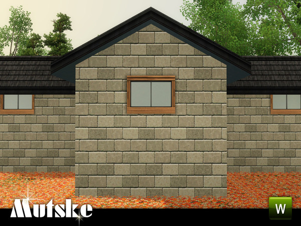 Sims 3 — Bungalow Window Privat 1x1 by Mutske — Add-on for the Bungalow window from Showtime. 4 Recolorable parts. Made