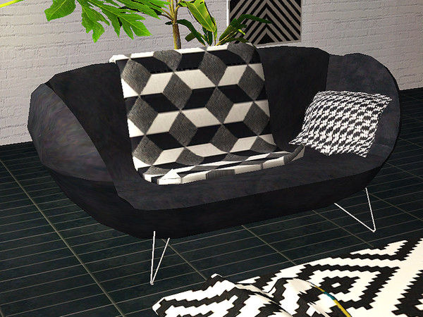 Sims 2 — Leftboy - loveseat by steffor — 