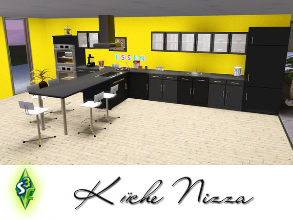 Sims 3 — Kitchen Nizza by ruhrpottbobo — modern kitchen in three recolors