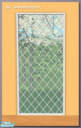 Sims 2 — Diana 1tile window 2 diag by Windkeeper — Diagonal version of Diana 1tile window 2. Requires that file to work.