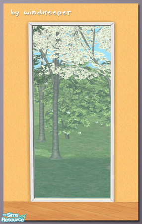 Sims 2 — Diana 1tile window diag by Windkeeper — Diagonal version of Diana 1tile window. Requires that file to work.