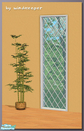 Sims 2 — Diana 1tile window 2 by Windkeeper — Linked to Diana main window for colors and requires that file to work.