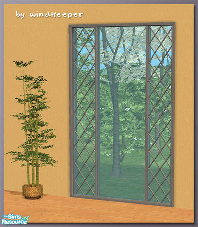 Sims 2 — Diana frame - grey by Windkeeper — Recolor of Diana main window. Will work for all doors and windows from this