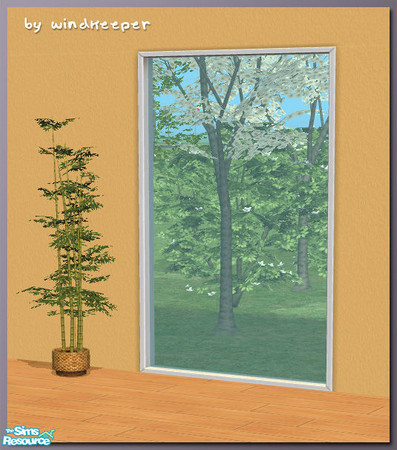 Sims 2 — Diana 2tile window by Windkeeper — Linked to Diana main window for colors and requires that file to work.