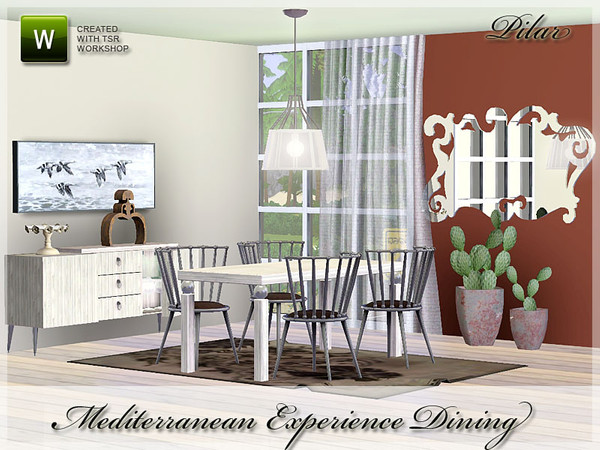 Sims 3 — Dining Mediterranean Experience by Pilar — First delivery Mediterranean Experience 