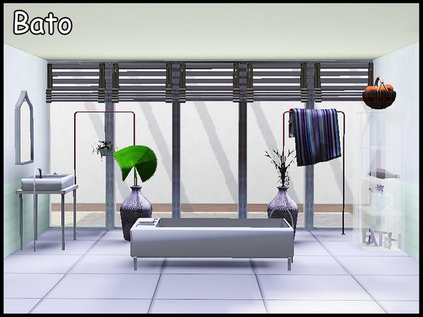 Sims 3 — stefforbato by steffor — A new clean looking bathroom set with several decorative items