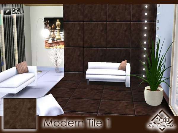 Sims 3 — Modern Tile 1 by Devirose — Sophisticated and modern,created with Tsr Workshop and EA Pattern Tool,base game