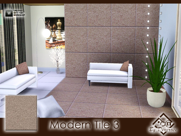 Sims 3 — Modern Tile 3 by Devirose — Sophisticated and modern,created with Tsr Workshop and EA Pattern Tool,base game
