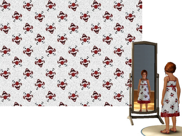 Sims 3 — Clown Speckled by Lorah — These happy patterns are perfect for teen, children and baby's room. Large smiling