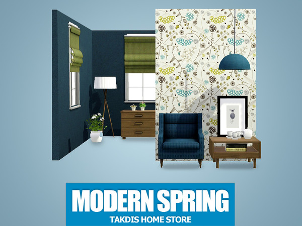 Sims 3 — Modern Spring 5 by Takdis — Modern Spring Pattern for a stylish room design. You can beautify your rooms and