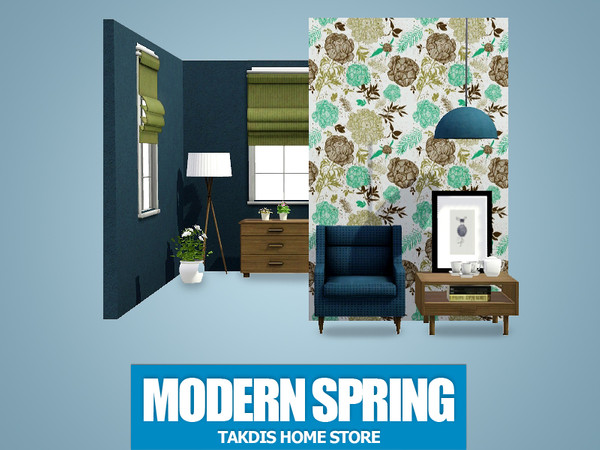 Sims 3 — Modern Spring 2 by Takdis — Modern Spring Pattern for a stylish room design. You can beautify your rooms and