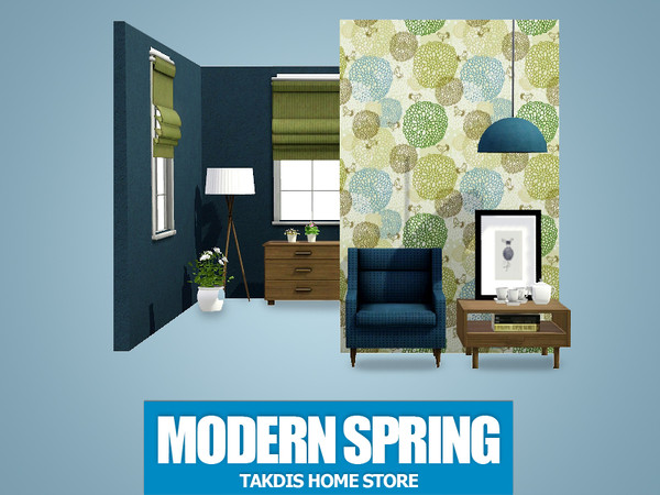 Sims 3 — Modern Spring 6 by Takdis — Modern Spring Pattern for a stylish room design. You can beautify your rooms and