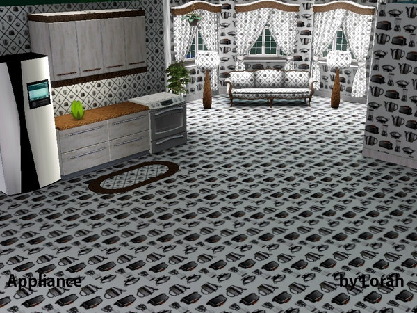Sims 3 — Appliance by Lorah — Have a studio apartment? Here is a toasty little set to blend kitchen, sitting and bedroom