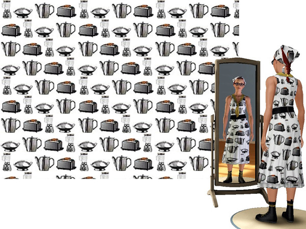 Sims 3 — Appliance Plain by Lorah — Have a studio apartment? Here is a toasty little set to blend kitchen, sitting and