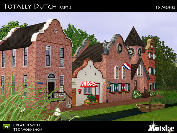 Sims 3 — Totally Dutch Part 2 by Mutske — This is the second part to create a dutch look. The set contains several