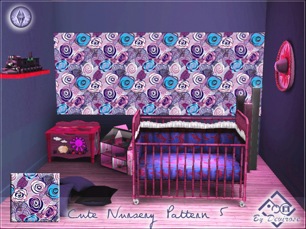 Sims 3 — Cute Nursery Pattern 5 by Devirose — Sweet pattern for the rooms of your children- base game compatible,no need