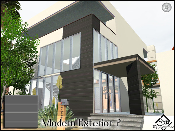 Sims 3 — Modern Exterior 2 by Devirose — Minimal lines,for exterior design.Base Game Compatible,no need EP,created with