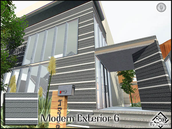 Sims 3 — Modern Exterior 6 by Devirose — Minimal lines,for exterior design.Base Game Compatible,no need EP,created with