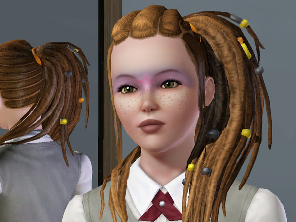 Sims 3 — DysFunked Eyeshadow by becibear — A quirky, dysfunctional-style eyeshadow for teens to elders. Hitting a rave?