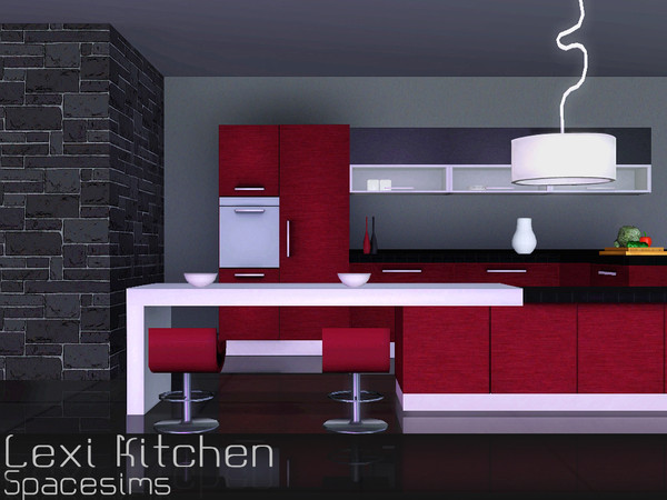 Sims 3 — Lexi kitchen by spacesims — Elegantly designed, this is a modern, bright kitchen with sleek, clean lines. This