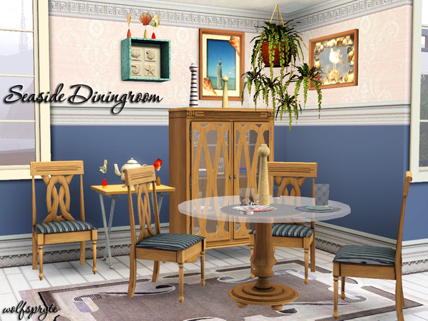 Sims 3 — Seaside Dining  TSRAA by wolfspryte — The beautiful, coastal inspired, Seaside Dining Collection.. a casual and