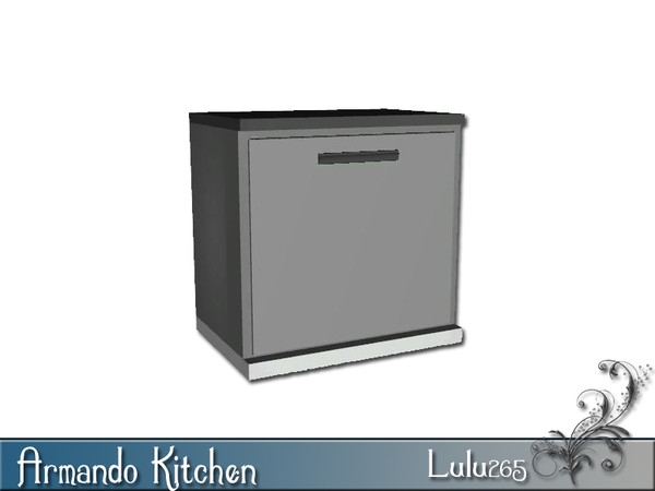 Sims 3 — Armando Kitchen Counter by Lulu265 — Part of the Armando Kitchen Set Fully CAStable Made by Lulu265 for TSR.