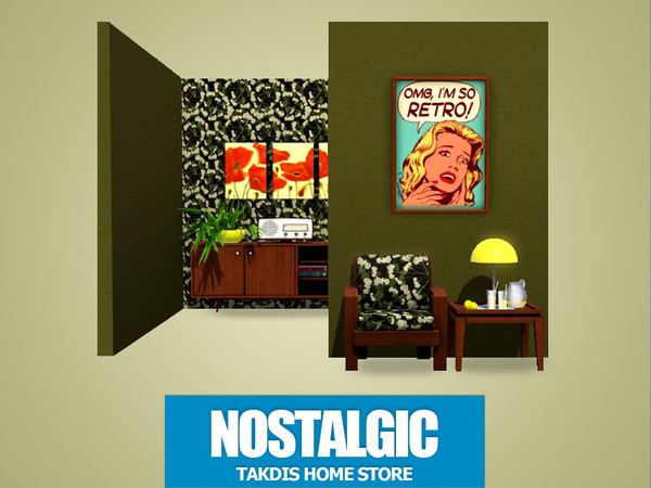 Sims 3 — Nostalgic 3 by Takdis — Nostalgic Pattern for a stylish room design. You can beautify your houses and your
