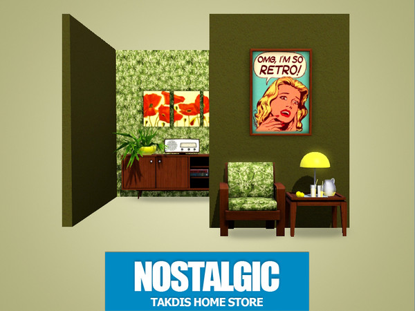 Sims 3 — Nostalgic 4 by Takdis — Nostalgic Pattern for a stylish room design. You can beautify your houses and your
