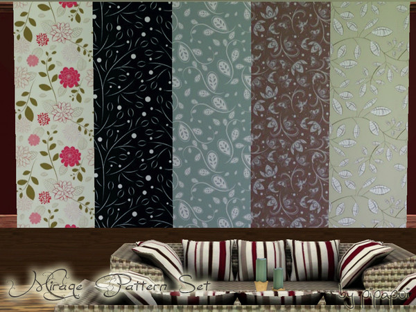 Sims 3 — Mirage Pattern Set by pipapoi2 — Different patterns for walls, objects or clothing. I hope you like it :)